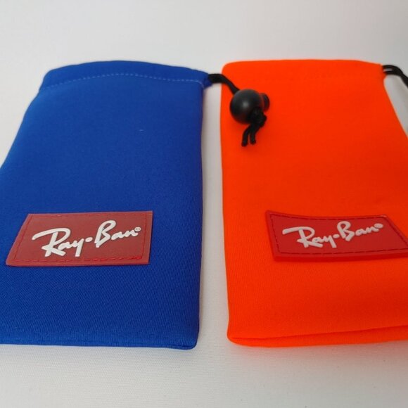 ATTRACTIVE Ray Ban Glasses Soft Slip Case with Cinch Closure BRIGHTS NEON - Picture 2 of 3